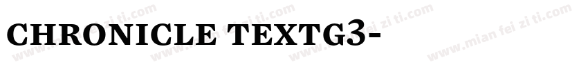 chronicle textg3字体转换